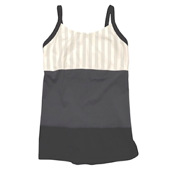 Lululemon Grey White Straps Color Block and Pink Build Bra Tank Size 12 - Picture 10 of 15